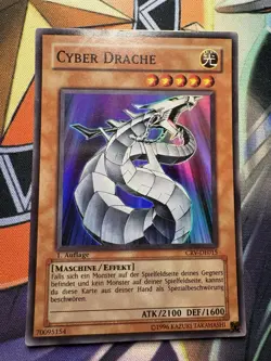 Yugioh! 2x Cyber Drache Super Rare - CRV-DE015 1. Auflage - Deutsch - Image 2