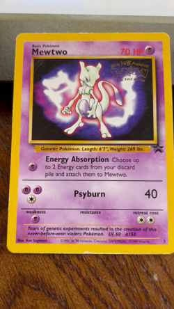 Lot of 4 Pokemon Cards Black Star Promo Ungraded Mewtwo, Pikachu and Electabuzz - Image 2