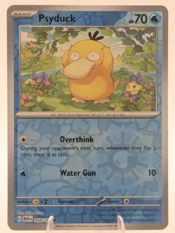 Psyduck 054/165 Common 151 Pokemon Reverse Holo Near Mint - Image 1