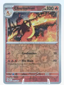 Charmeleon 005/165 Uncommon 151 Pokemon Reverse Holo Near Mint - Image 1