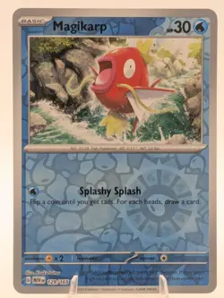 Magikarp 129/165 Common 151 Pokemon Reverse Holo Near Mint - Image 1