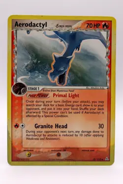Aerodactyl (Delta Species) 35/110 Holon Phantoms Regular Pokemon TCG DMG Cond. - Image 1