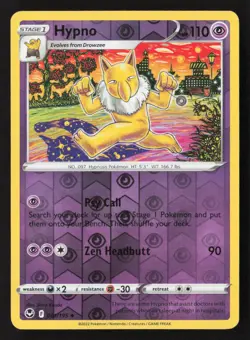 Hypno Uncommon Reverse Holo SWSH12 061/195 NM Pokemon TCG - Image 1