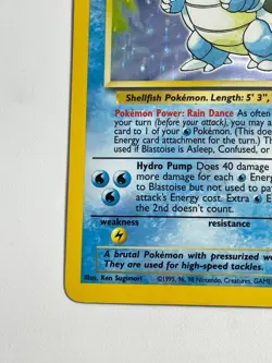 Pokemon Blastoise 2/102 Base Set Holo Rare Unlimited HP - Image 4