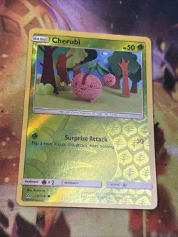 Pokemon Cherubi 10/156 Ultra Prism S&M Reverse Holo✨🔥SHIPS FAST💨+FREE GIFT🎁📈 - Image 5
