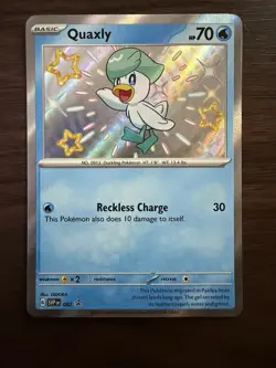 POKEMON ~QUAXLY ~ 082 ~ PROMO ~ FOIL ~ RARE NM - Image 1