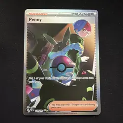 Pokemon Penny 239/091 SV: Paldean Fates Special Illustration Rare Full Art Holo - Image 1
