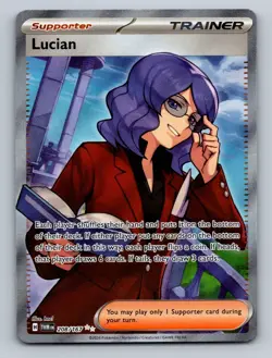 Pokemon TCG Lucian Holo Ultra Rare SV06: Twilight Masquerade 208/167 - Image 1