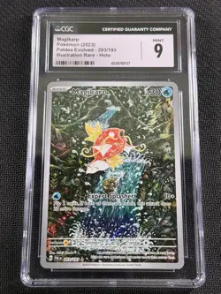 Pokemon TCG Magikarp Paldea Evolved Illustration Rare CGC 9, 203/193 - Image 1