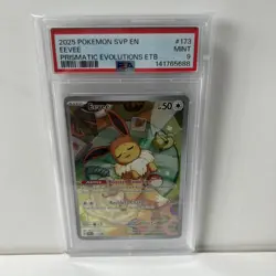 Pokemon Eevee TCG SVP 173 Prismatic Evolutions ETB Promo PSA 9 - Image 1
