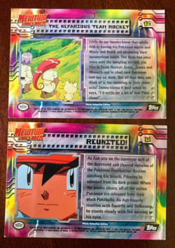 Pokemon Topps - Mewtwo Strikes Back - #12 & #31 - Scene Cards - 1998 - Image 2