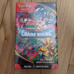 Pokemon TCG Mega Evolution Chaos Rising Booster Bundle 6 Packs - IN HAND - Image 1