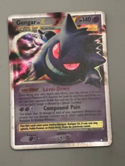 Gengar LV.X 97/99 Platinum Arceus Holo Ultra Rare Pokemon Card Heavily Played - Image 1