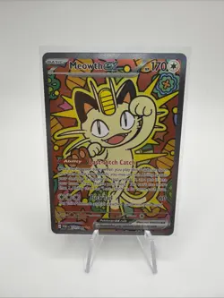 Pokemon Meowth GX 177/068 Full Art Holo GX 170 HP English TCG Card - MINT ! - Image 1