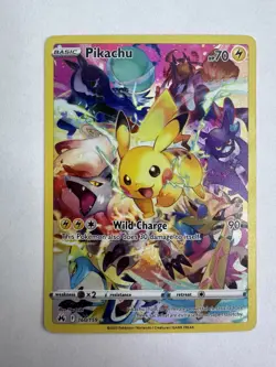 Pokemon Pikachu TCG Full Art Secret Rare Holo Card Crown Zenith 160/159 - Image 1