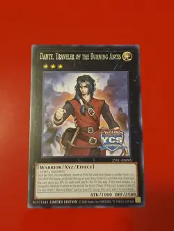 Dante, Traveler Of The Burning Abyss 25-ENP05 Yu-Gi-Oh Championship Prize Card - Image 3