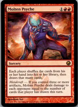Molten Psyche 98 Rare Scars of Mirrodin Magic: The Gathering Near Mint - Image 1