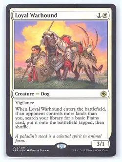 LOYAL WARHOUND 23 ADVENTURES IN THE FORGOTTEN REALMS MAGIC: THE GATHERING NM - Image 1