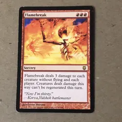 Flamebreak x1 Darksteel Ex Condition See Pics - Image 1
