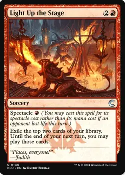 X 1 Light Up the Stage NM-M CLU 140 MTG Magic The Gathering - Image 1