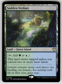 Sodden Verdure Rare Commander: Secrets of Strixhaven 406 MTG Near Mint 2026 - Image 1