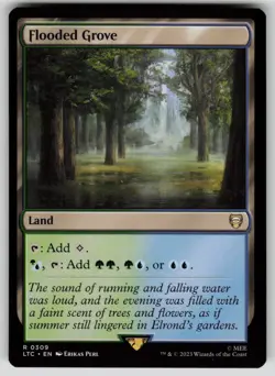 Flooded Grove Commander: The Lord of the Rings 309 MTG NM - Image 1