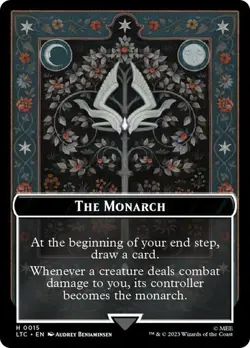 The Monarch/Treasure Token, MTG, Lord of the Rings Token, Magic Token - Image 1
