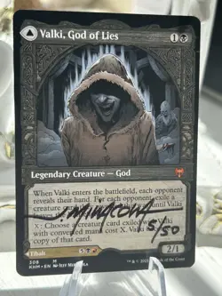 MTG Artist Proof Jeff Miracola / Valki, God of Lies / FDN AP - Image 3