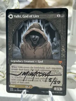 MTG Artist Proof Jeff Miracola / Valki, God of Lies / FDN AP - Image 4