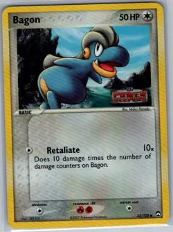 Bagon 43/108 Reverse Holo Stamp Power Keepers - Pokemon Card - NM - Image 1