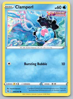 Clamperl 065/264 Fusion Strike Pokemon NM - Image 1