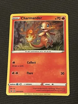 Pokemon TCG SWSH092 Charmander Sword & Shield Black Star Promo - NM - Image 3