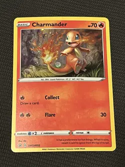 Pokemon TCG SWSH092 Charmander Sword & Shield Black Star Promo - NM - Image 5