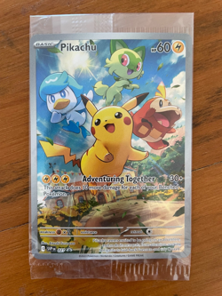 Pikachu - SVP027 - SEALED Pokemon Scarlet & Violet Promo NM - Image 1