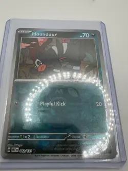 Houndour - Master Ball Reverse Holo - 062/131 - Pokemon Prismatic Evolutions - Image 2