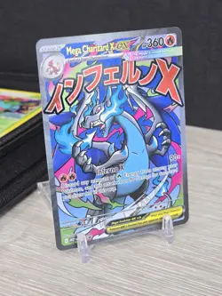 Pokemon Card TCG Mega Charizard X ex 023 Mega Evolution Black Star Promo Holo NM - Image 1