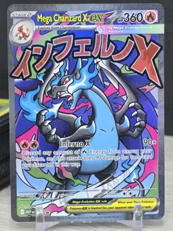 Pokemon Card TCG Mega Charizard X ex 023 Mega Evolution Black Star Promo Holo NM - Image 5