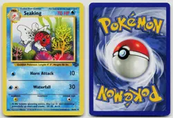 SEAKING 46/64 UNCOMMON JUNGLE POKEMON UNLIMITED LP - Image 3