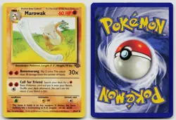 MAROWAK 39/64 UNCOMMON JUNGLE POKEMON UNLIMITED LP - Image 3