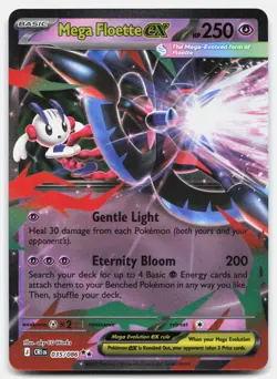 Mega Floette ex 035/086 Double Rare ME04: Chaos Rising Pokemon Near Mint - Image 1