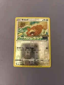 Bidoof (Peelable Ditto) 059/078 Pokemon GO Reverse Holo - Image 3