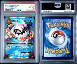 2016 Pokemon XY Evolutions M Slowbro EX #27 PSA 8 NM-MT - Image 3