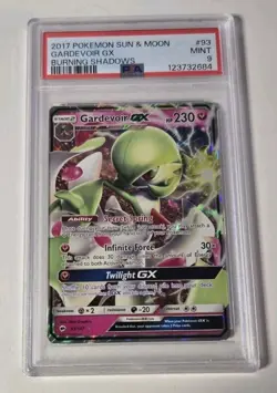 2017 POKEMON SUN & MOON BURNING SHADOWS #93 GARDEVOIR GX PSA 9 - Image 1