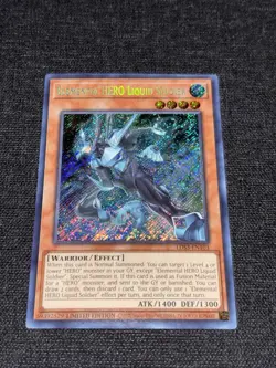 ELEMENTAL HERO LIQUID SOLDIER LDS3-EN103 SECRET LIMITED YUGIOH NM - Image 1