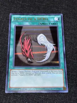 DUSA-EN019 Legacy Of A HERO 1st Edition Ultra Rare Yugioh - Image 1