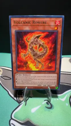 Volcanic Rimfire Rare LD10-EN020 Soulburning Volcano Yu-Gi-Oh 1st Edition LP - Image 1