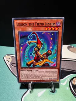 Legion the Fiend Jester SBC1-ENG07 Speed Duel Yu-Gi-Oh 1st Edition LP - Image 1