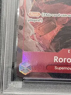 One Piece Roronoa Zoro PRE-ERRATA Parallel OP01-025 Holo Wheel Psa 9 Op01 - Image 3