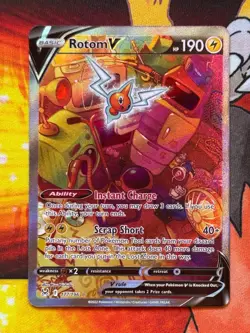 Rotom V (Alternate Full Art) 177/196 Ultra Rare - Pokemon SWSH Lost Origins - NM - Image 1