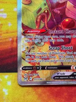 Rotom V (Alternate Full Art) 177/196 Ultra Rare - Pokemon SWSH Lost Origins - NM - Image 4